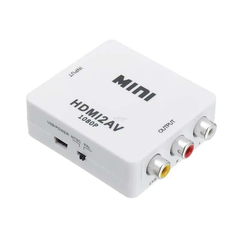 Адаптер переходник конвертер с HDMI на AV 1080P Onten OTN-7336 HDMI-3RCA белый Адаптер переходник конвертер с HDMI на AV 1080P Onten OTN-7336 HDMI-3RCA белый