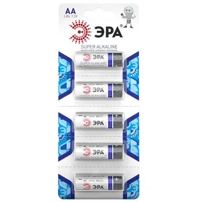 Батарейка ЭРА алкалиновая LR6-5BL stip Super Alkaline Батарейка ЭРА алкалиновая LR6-5BL stip Super Alkaline
