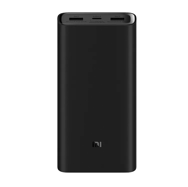 Изображение Внешний аккумулятор повербанк Xiaomi Mi Power Bank 20000mAh 50W черный фото Внешний аккумулятор повербанк Xiaomi Mi Power Bank 20000mAh 50W черный