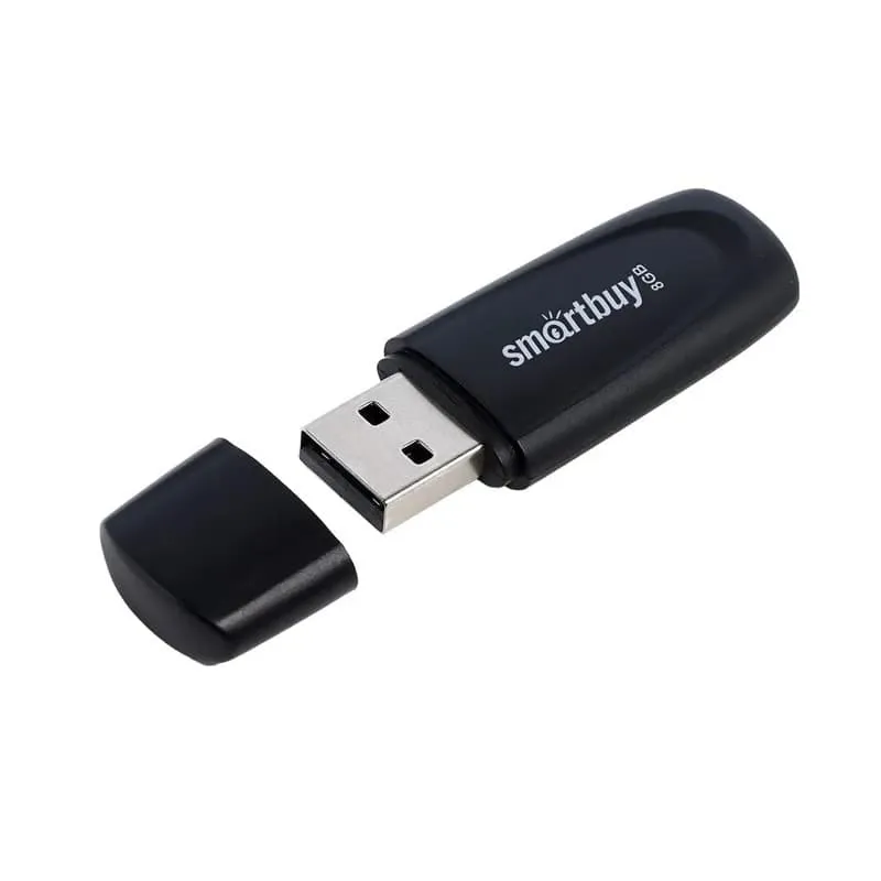 Изображение Флеш-накопитель Smartbuy Scout черный 8Gb Изображение Флеш-накопитель Smartbuy Scout черный 8Gb