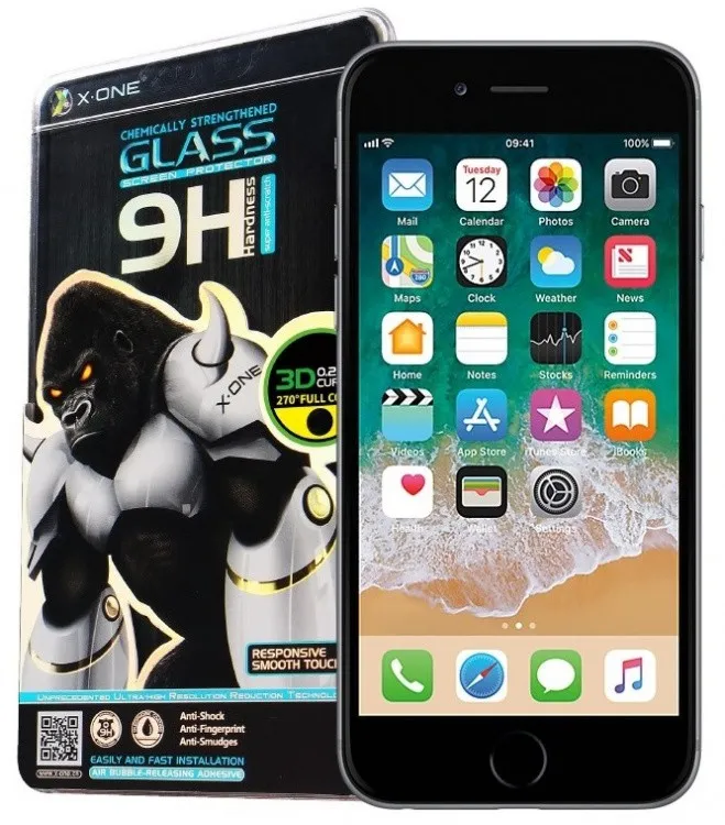 фото Защитное стекло для iphone 11 Pro Max/XS Max (6.5) one 3D Curved 0.3mm Gorilla черное изогнутое