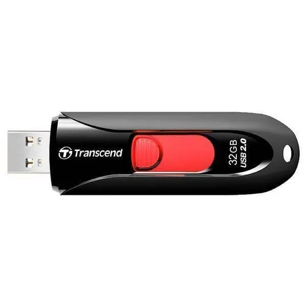 Изображение Флеш-накопитель Transcend JF590K 32Gb черно-красный выдвижной