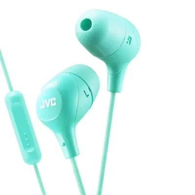 Наушники проводные с микрофоном JVC Marshmallow HA-FX38M-G-E зеленые