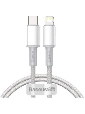 Кабель для зарядки iP Lightning to Type-C PD 20W Baseus High Density CATLGD-02 1м белый