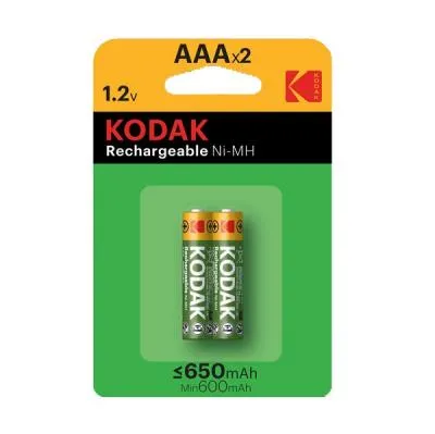 Батарейка аккумуляторная Kodak HR03-2BL 650mAh никель-металлгидридный предзаряженные Батарейка аккумуляторная Kodak HR03-2BL 650mAh никель-металлгидридный предзаряженные