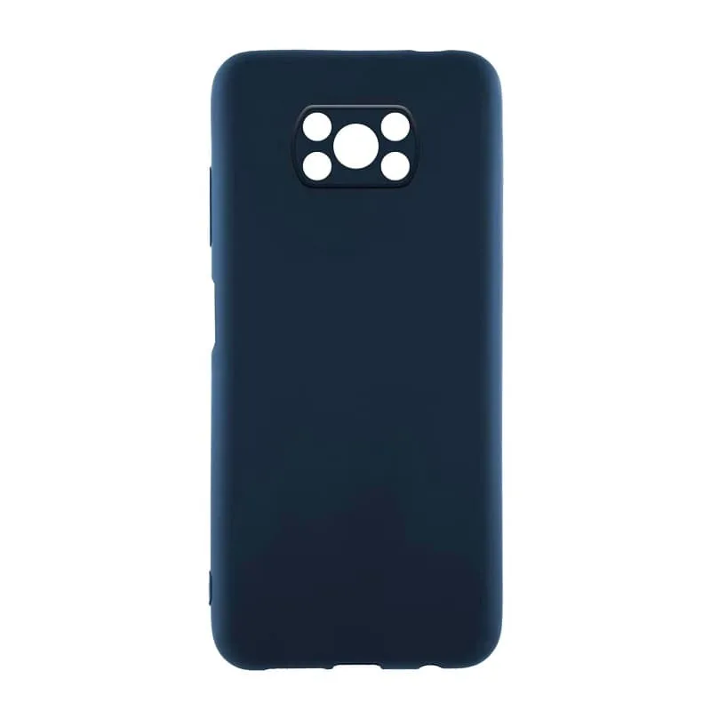 фото Чехол накладка для Xiaomi Poco X3/Poco X3 Pro Red Line Ultimate силикон синяя