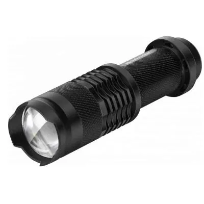 Фонарь DEFENDER FL-10, XP-E, 3 режима, линза, металл черный