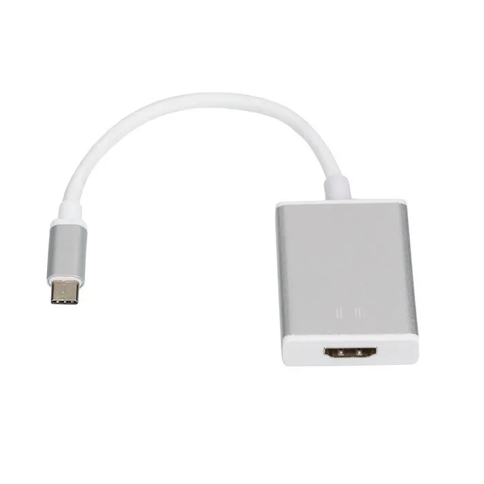Адаптер переходник конвертер с Type-C USB на HDMI 4K Atcom AT3888 0.1м белый Адаптер переходник конвертер с Type-C USB на HDMI 4K Atcom AT3888 0.1м белый