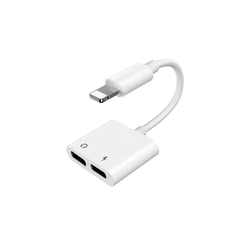 Аудио адаптер переходник для наушников iphone с Lightning на 2 Lightning Joyroom S-Y104 1.5A белый Аудио адаптер переходник для наушников iphone с Lightning на 2 Lightning Joyroom S-Y104 1.5A белый
