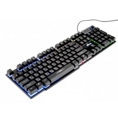 Клавиатура проводная Ritmix RKB-200BL подсветка, черная Клавиатура проводная Ritmix RKB-200BL подсветка, черная