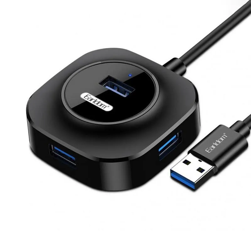 Разветвитель адаптер переходник USB HUB Хаб Ealdom ET-HUB06 4 порта USB 2.0+micro USB черный Разветвитель адаптер переходник USB HUB Хаб Ealdom ET-HUB06 4 порта USB 2.0+micro USB черный