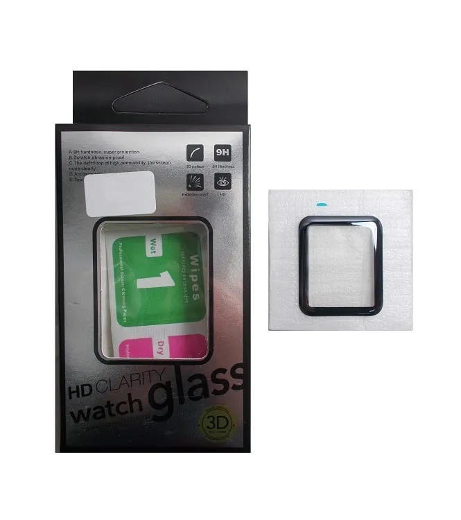 фото Защитное стекло для Apple Watch 38mm Lanxiu 3D Full cover черное