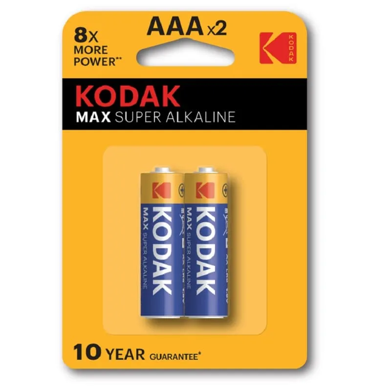 Батарейка Kodak алкалиновая LR03-2BL Max Super Alkaline Батарейка Kodak алкалиновая LR03-2BL Max Super Alkaline