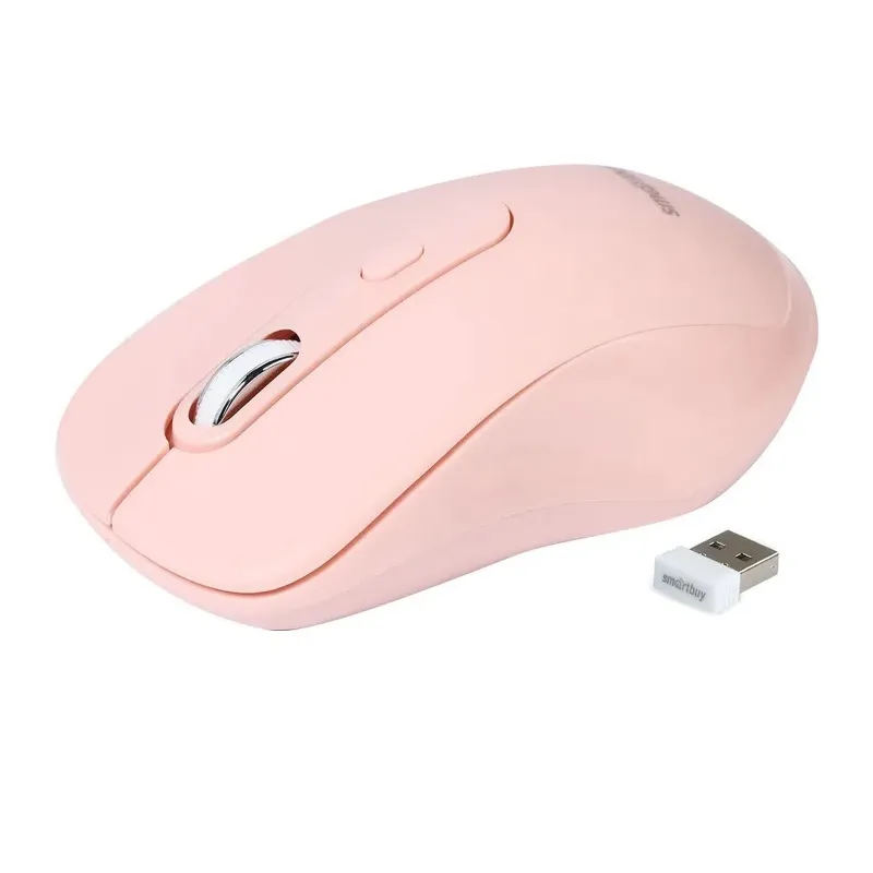 Мышь беспроводная Smartbuy ONE 282AG бесшумная розовая (SBM-282AG-N)