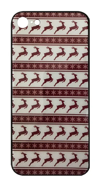 фото Чехол накладка для iphone 7/8 Plus (5.5) FC Новогодняя силикон+пластик олени