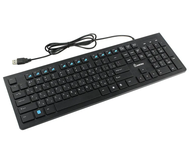 Клавиатура проводная Smartbuy Slim 206 USB черная SBK-206US-K Клавиатура проводная Smartbuy Slim 206 USB черная SBK-206US-K