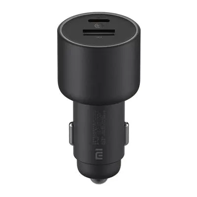 Автомобильное зарядное устройство + кабель Type-C to Type-C Xiaomi MI Car charger 1A1C USB 2A + Type-C 100W черная CC07ZM