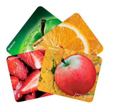 Коврик для мыши DEFENDER Juicy sticker 220x180x0.4mm рисунок в ассортименте