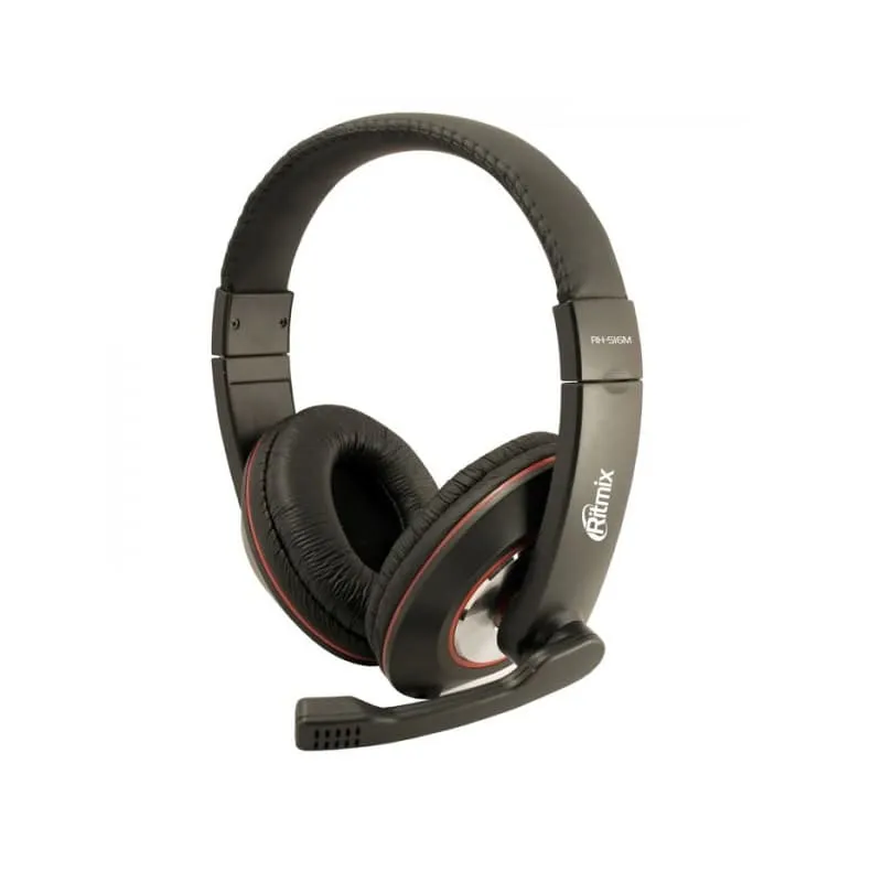 Изображение Наушники проводные накладные игровые Ritmix RН-516M гарнитура закрытого типа фото Наушники проводные накладные игровые Ritmix RН-516M гарнитура закрытого типа