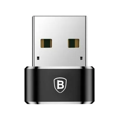 Адаптер переходник OTG с USB на Type-C USB Baseus CAAOTG-01 черный