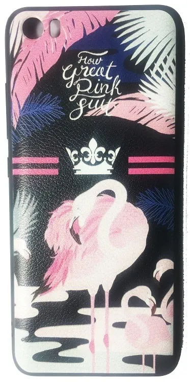 фото Чехол накладка для Xiaomi Mi 5 HOCO Colorful and graceful силикон (фламинго)