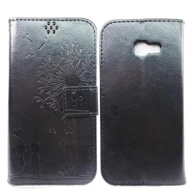 Чехол-книжка для Huawei P8 Lite 2017/8 Lite/9 Lite 2017/Nova Lite влюбленные (черный)