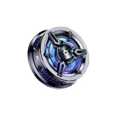 Охлаждающий кулер вентилятор магнитный для смартфона Remax SL-13 с подсветкой черный