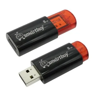 Флеш-накопитель Smartbuy Click черно-красный 8Gb