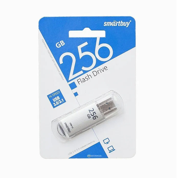 Изображение Флеш-накопитель Smartbuy V-Cut USB 3.0/3.1 серебро 256Gb
