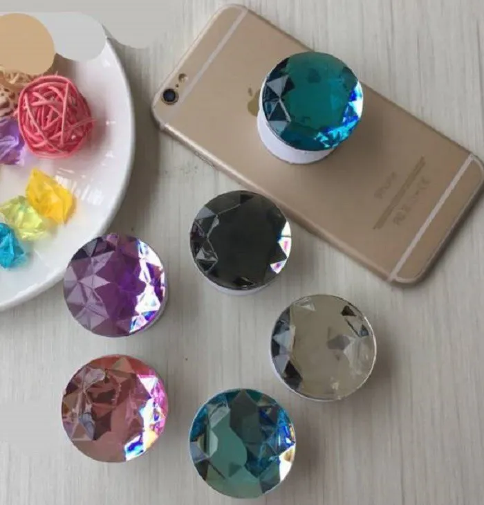Изображение POPSOCKET для телефона кристалл розовый фото POPSOCKET для телефона кристалл розовый