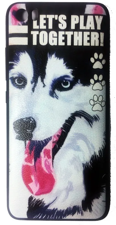 фото Чехол накладка для Xiaomi Redmi Note 3 HOCO Colorful and graceful силикон (хаски)