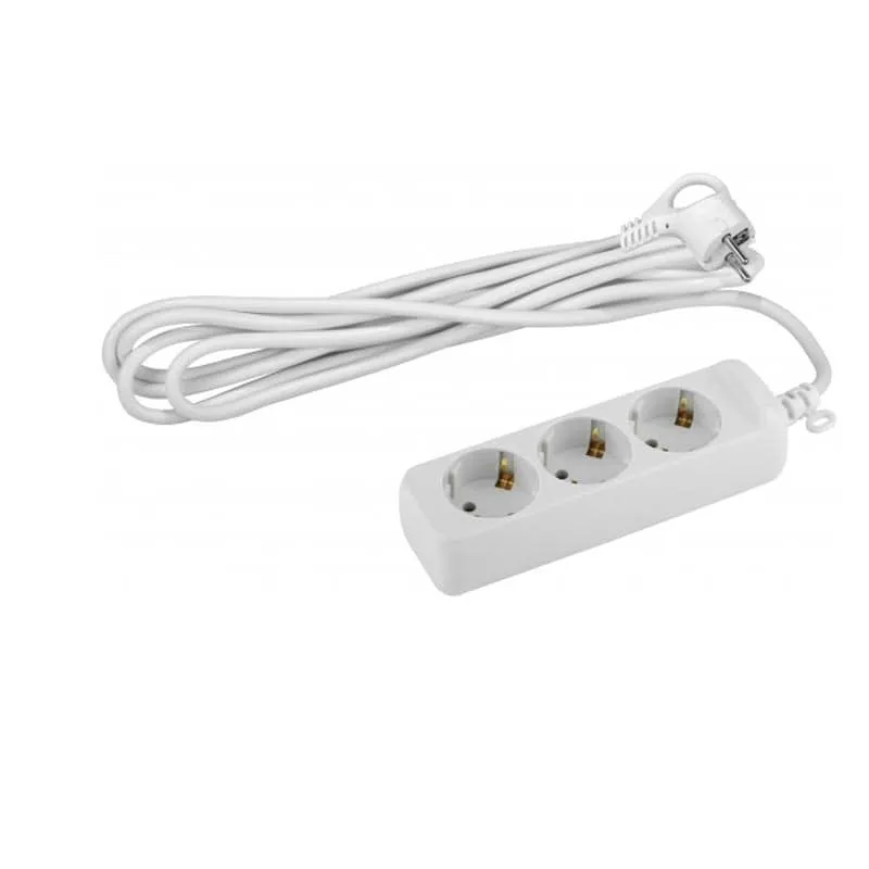 Удлинитель UX-3-3m ЭРА без зазeмл, 3 гнезда 3 метра 6A, ШВВП 2х0,75 мм2