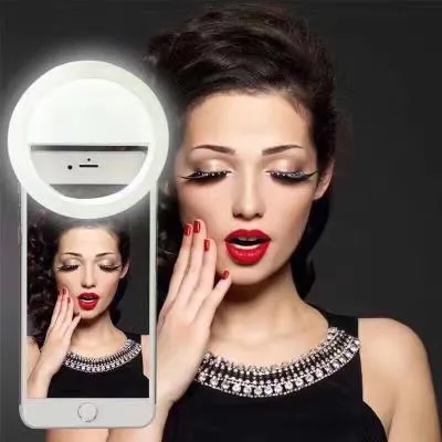 Светодиодное кольцо для селфи Selfie Ring Light RK-14 белое