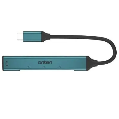 Разветвитель адаптер переходник концентратор Type-C HUB Хаб Onten OTN-9706 4в1 