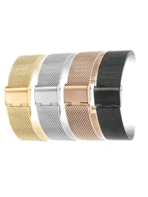 Универсальный ремешок для часов 20мм металлический сетчатый розовое золото