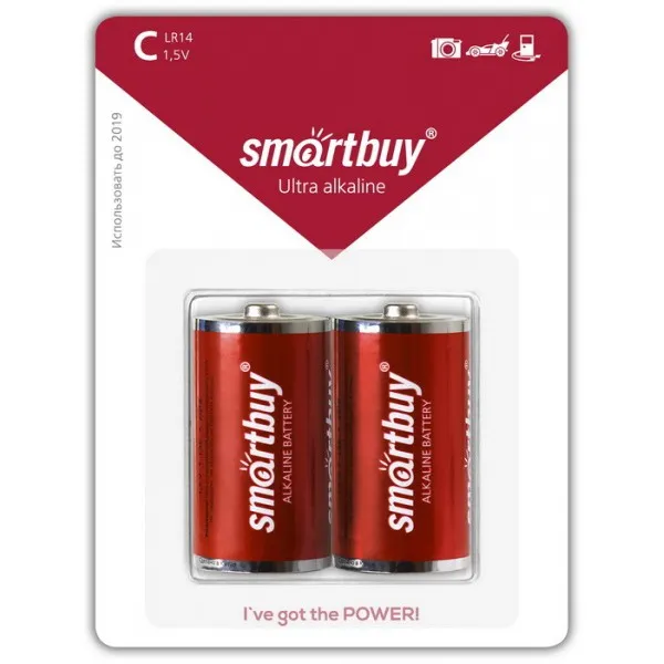 Батарейка Smartbuy алкалиновая LR14/2B (SBBA-C02B) (C) Батарейка Smartbuy алкалиновая LR14/2B (SBBA-C02B) (C)