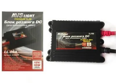 Блок розжига AVS (Premium slim DC) 1шт. 12/35W LL-09A разъем KET Блок розжига AVS (Premium slim DC) 1шт. 12/35W LL-09A разъем KET