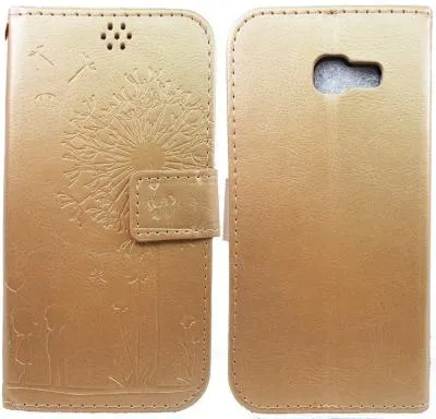 Чехол-книжка для Huawei P8 Lite влюбленные (золото)
