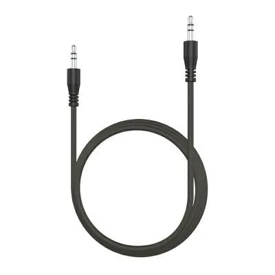 Кабель Aux Ritmix RCC-240 1м тканевая оплетка черный