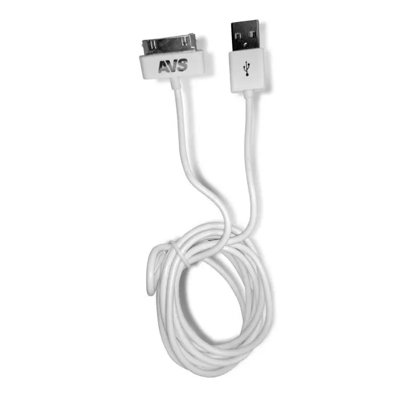 Кабель для зарядки iphone 4 AVS IP-41 1м белый Кабель для зарядки iphone 4 AVS IP-41 1м белый
