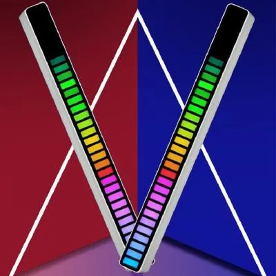 Умный светильник RGB эквалайзер светодиодный New Upgrade W-08 (1шт) Умный светильник RGB эквалайзер светодиодный New Upgrade W-08 (1шт)