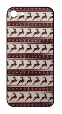 Чехол накладка для iphone 7/8 Plus (5.5) FC Новогодняя силикон+пластик олени