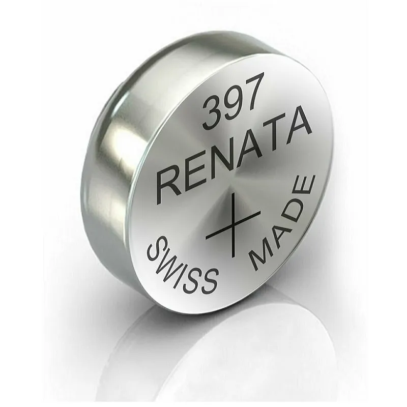 Батарейка Renata R397 SR726 серебряно-цинковая часовая