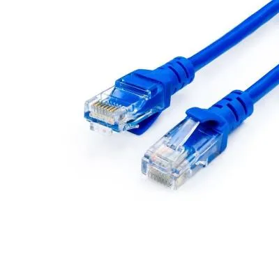 Кабель для интернета Патч-корд UTP Atcom AT9160 RJ45, CAT.5e, 1м синий