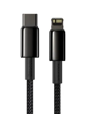 Кабель для зарядки iP Lightning to Type-C PD 20W Baseus Tungsten Gold CATLWJ-01 1м черный