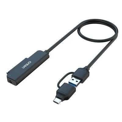 Кабель переходник адаптер 2в1 Type-C USB-C/USB 3.0 to SATA Onten OTN-UCA311 0.5м черный