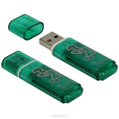 Флеш-накопитель Smartbuy Glossy зеленая 32Gb