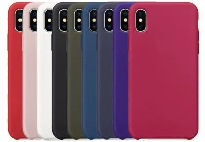 Чехол накладка для iphone 7/8 Plus (5.5) soft силикон темно-красная