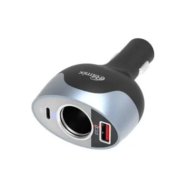 Разветвитель Ritmix RM-12XQPD прикуриватель PD+QC3.0 черное