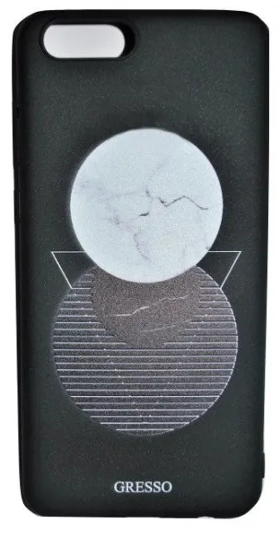 фото Чехол накладка для Xiaomi Redmi 6 Gresso Геометрия Полнолуние силикон черная